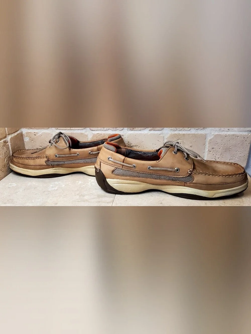 Sperry 0777924 Men's Lanyard Tan Leather Boat Shoe - 13M (Not Perfect Inside)